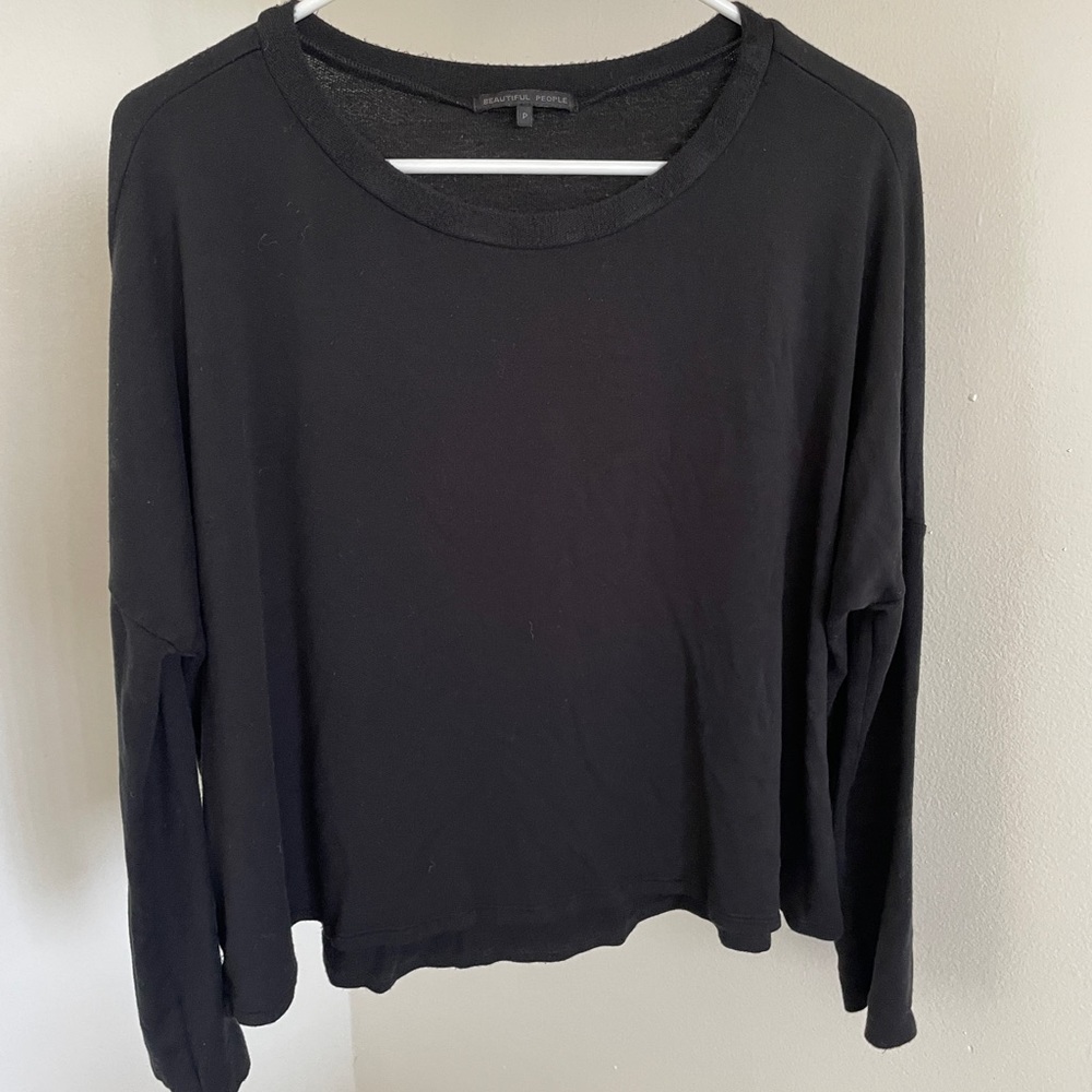 Beautiful People Modal Pullover Sweater Black (XSmall)